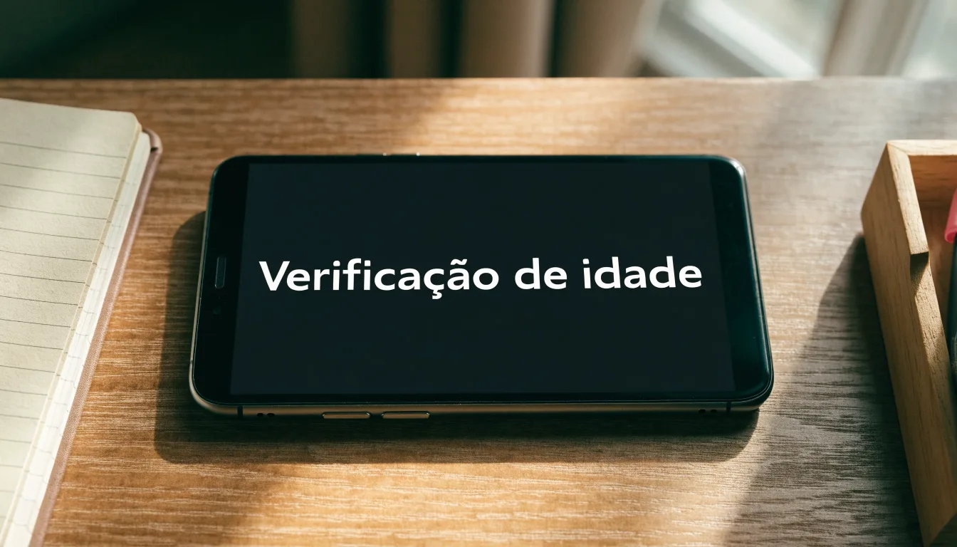 Uma folha de licença em papel com um selo vermelho, pousada numa secretária de madeira ao lado de uma caneta